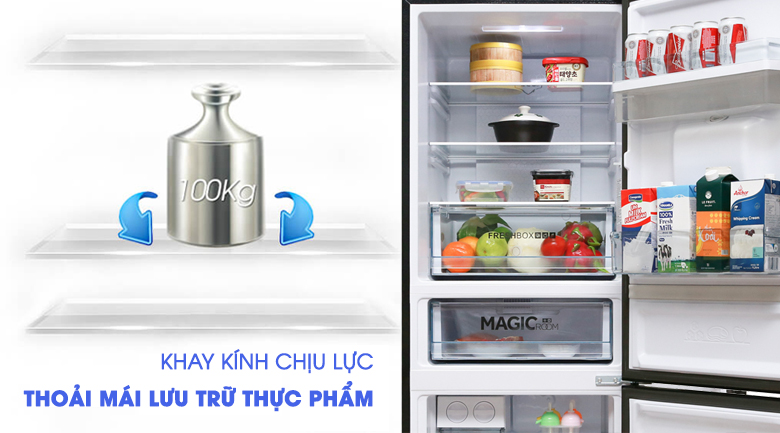 Khay kính - Tủ lạnh Aqua 288 lít AQR-IW338EB