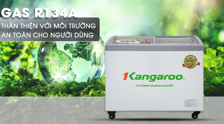 Tủ đông Kangaroo 248 lít KG308C1 - An toàn khi sử dụng gas R134a thân thiện với môi trường