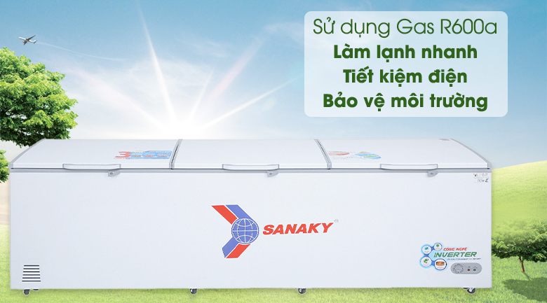 Tủ đông Sanaky 1143.5 lít VH-1399HY3 - Gas R600a
